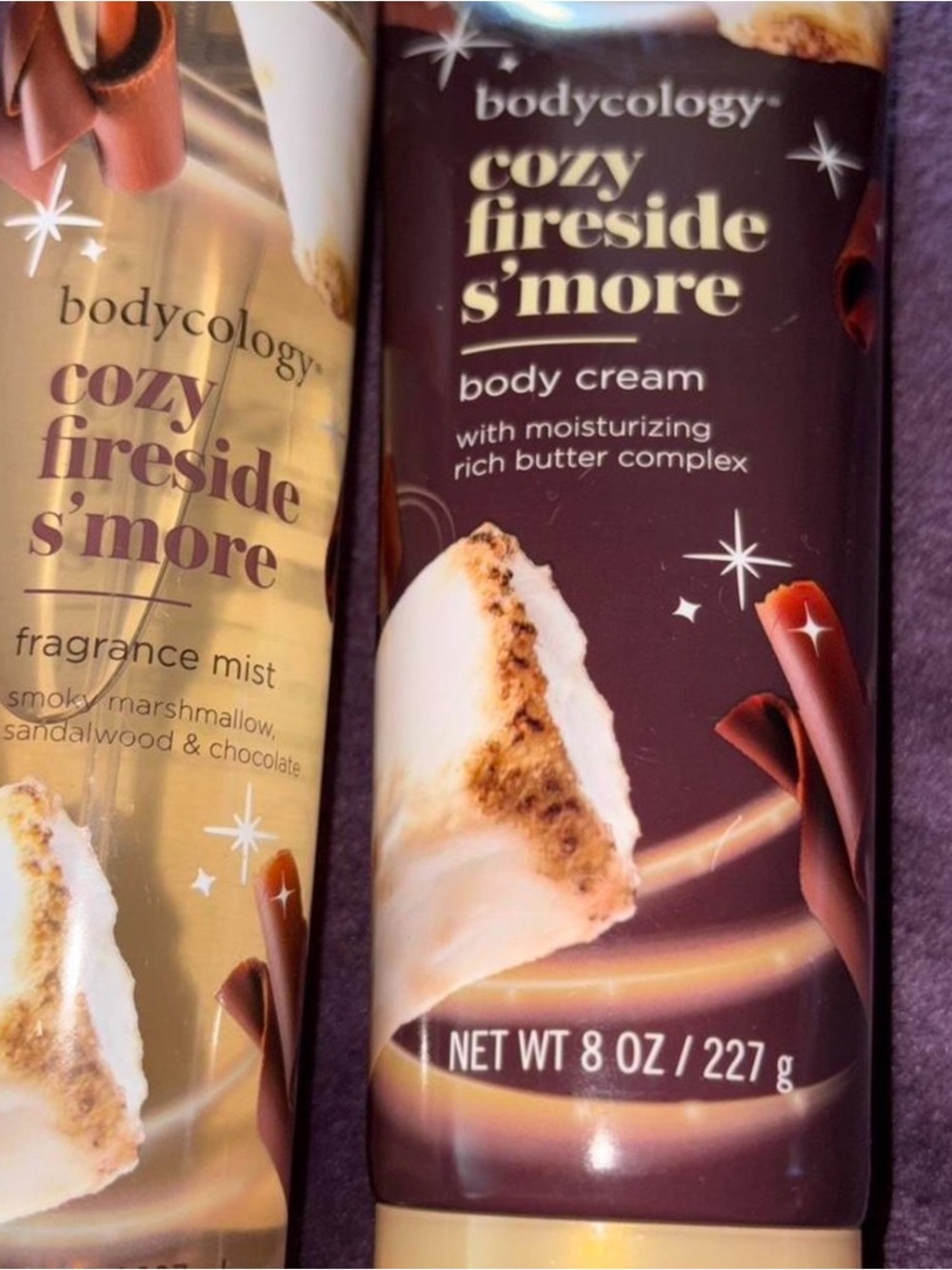 Cozy Fireside S'more Body Cream - Chocolate Brown